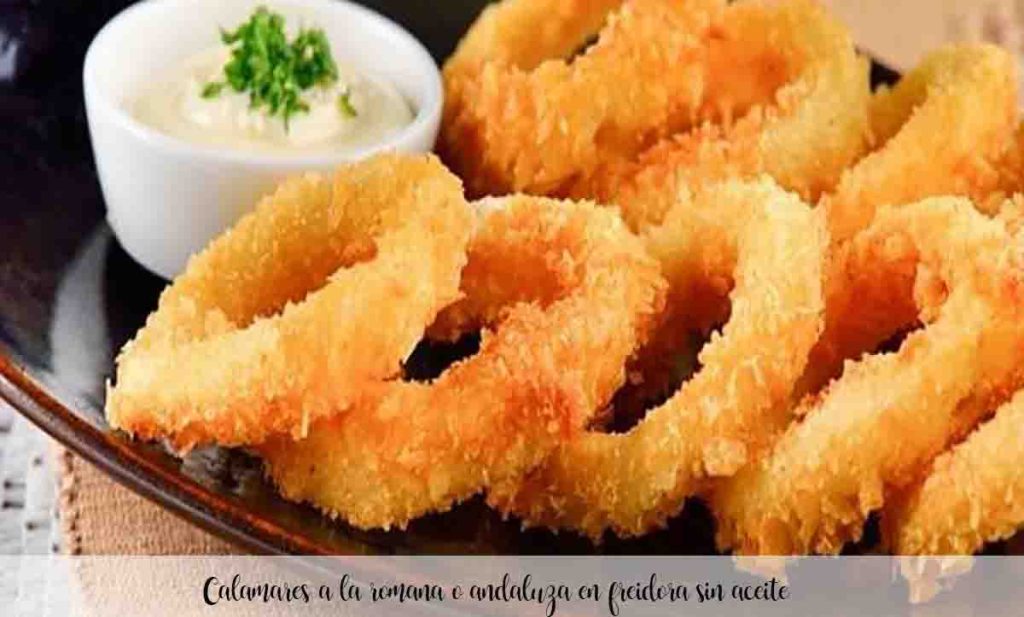 calamares a la romana crujientes y saludables en freidora de aire