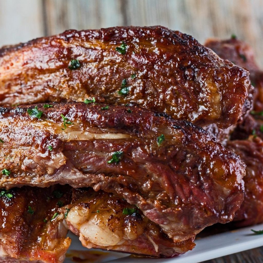 costillas cocinadas en freidora