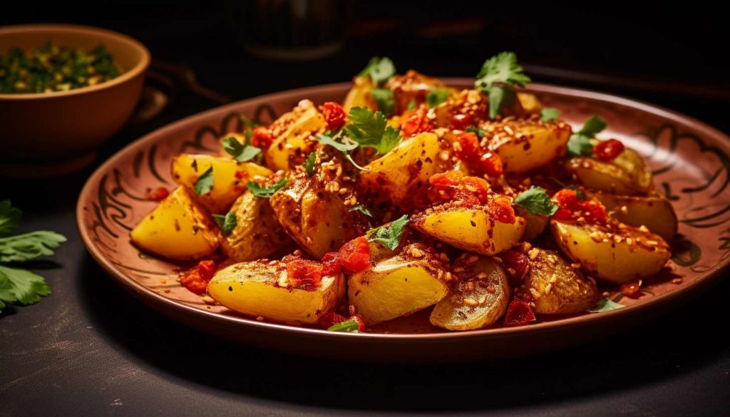 patatas bravas en freidora de aire