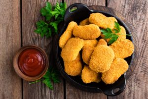 nuggets pollo forma arana halloween