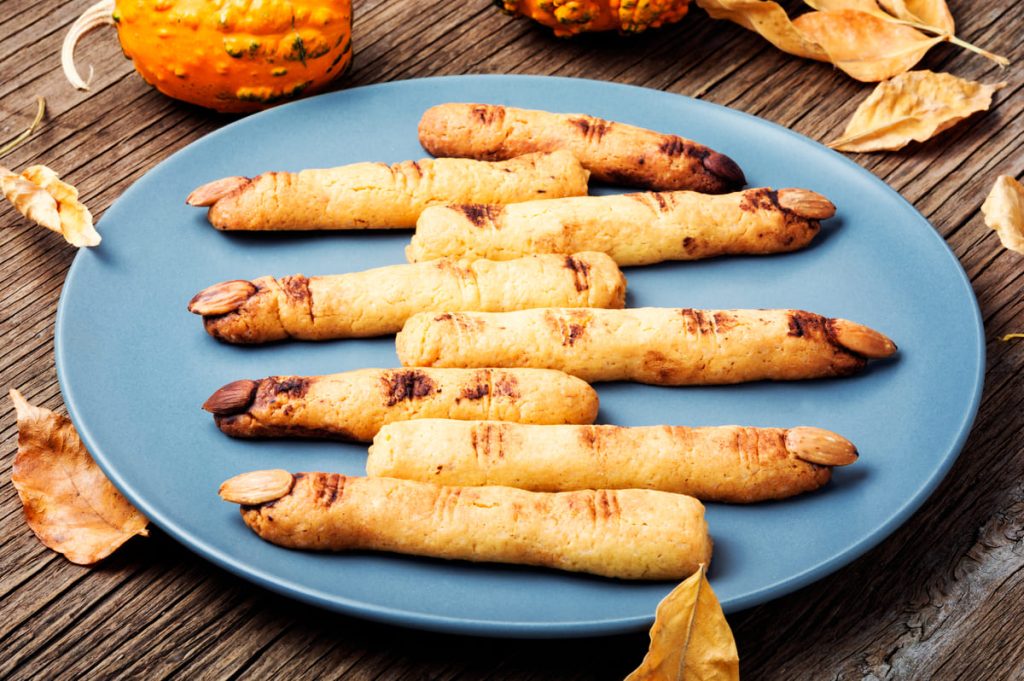 receta dedos bruja halloween