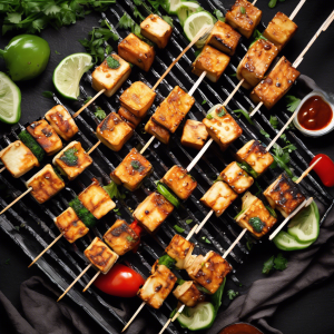 Bastoncitos de tofu dulce picante