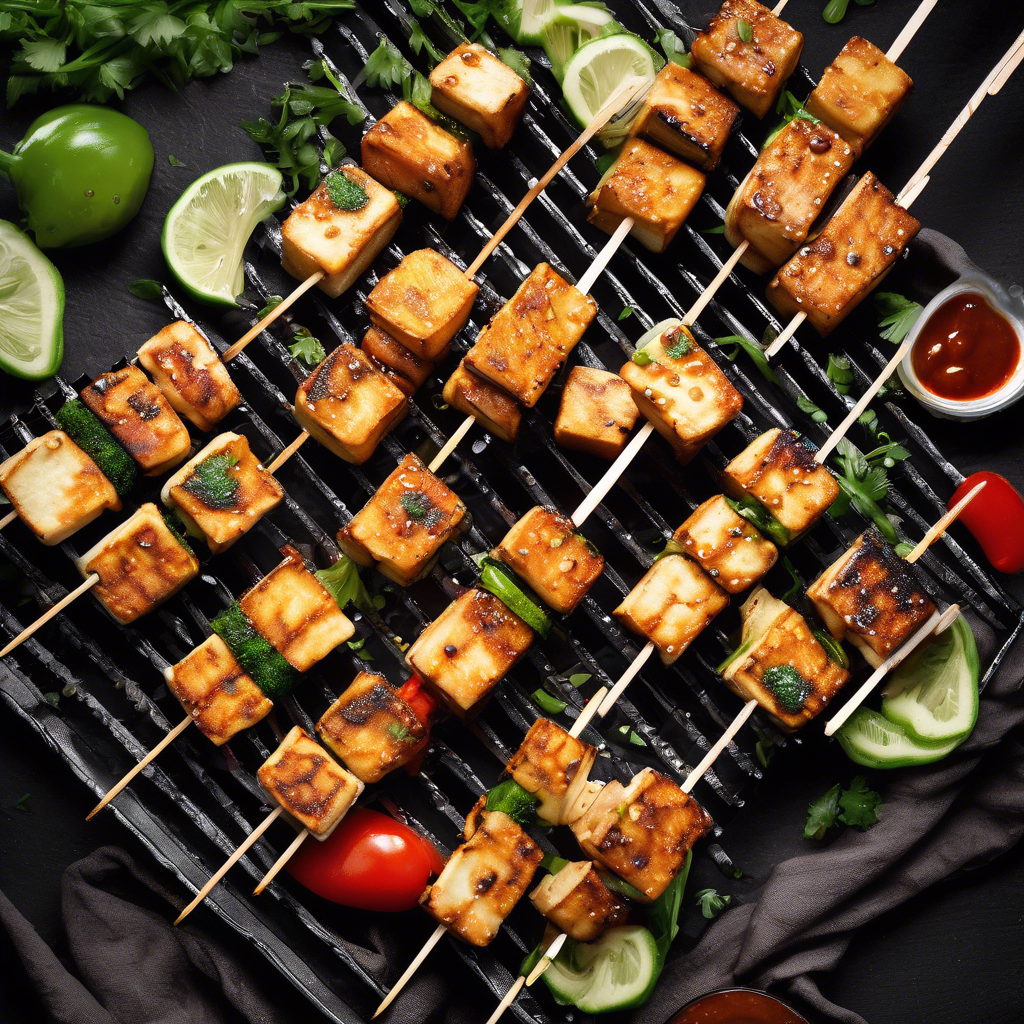 Bastoncitos de tofu dulce picante
