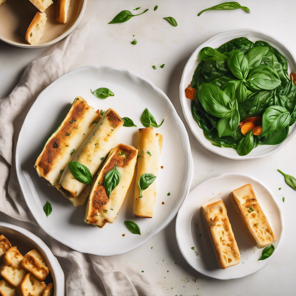Canelones de tofu y espinaca