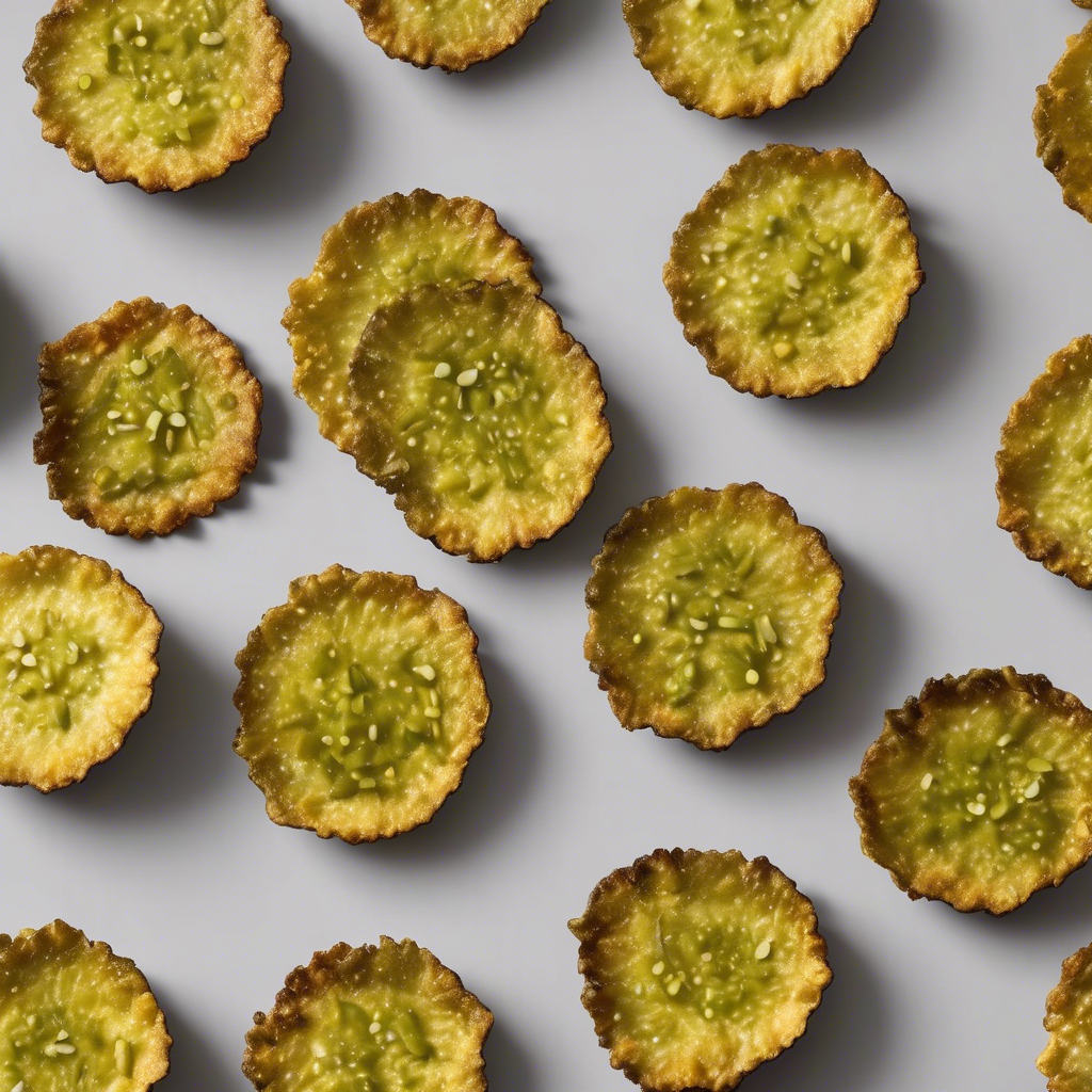 Chips de pepino con limón deshidratado
