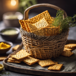 Crackers de semillas y cúrcuma