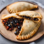 Empanadas de quinoa, aceitunas negras y tomates secos