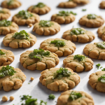 Galletas saladas de garbanzo con tahini y perejil