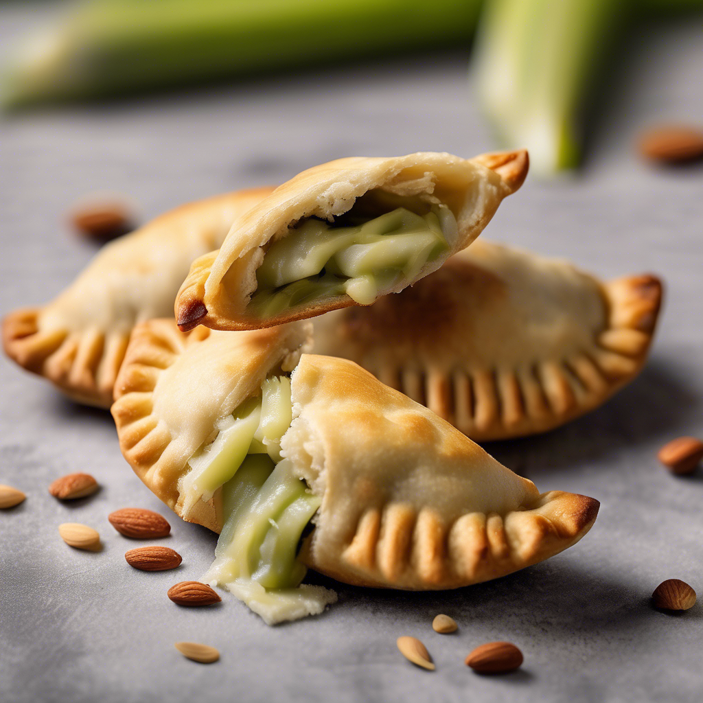 Mini empanadas de puerro y nuez
