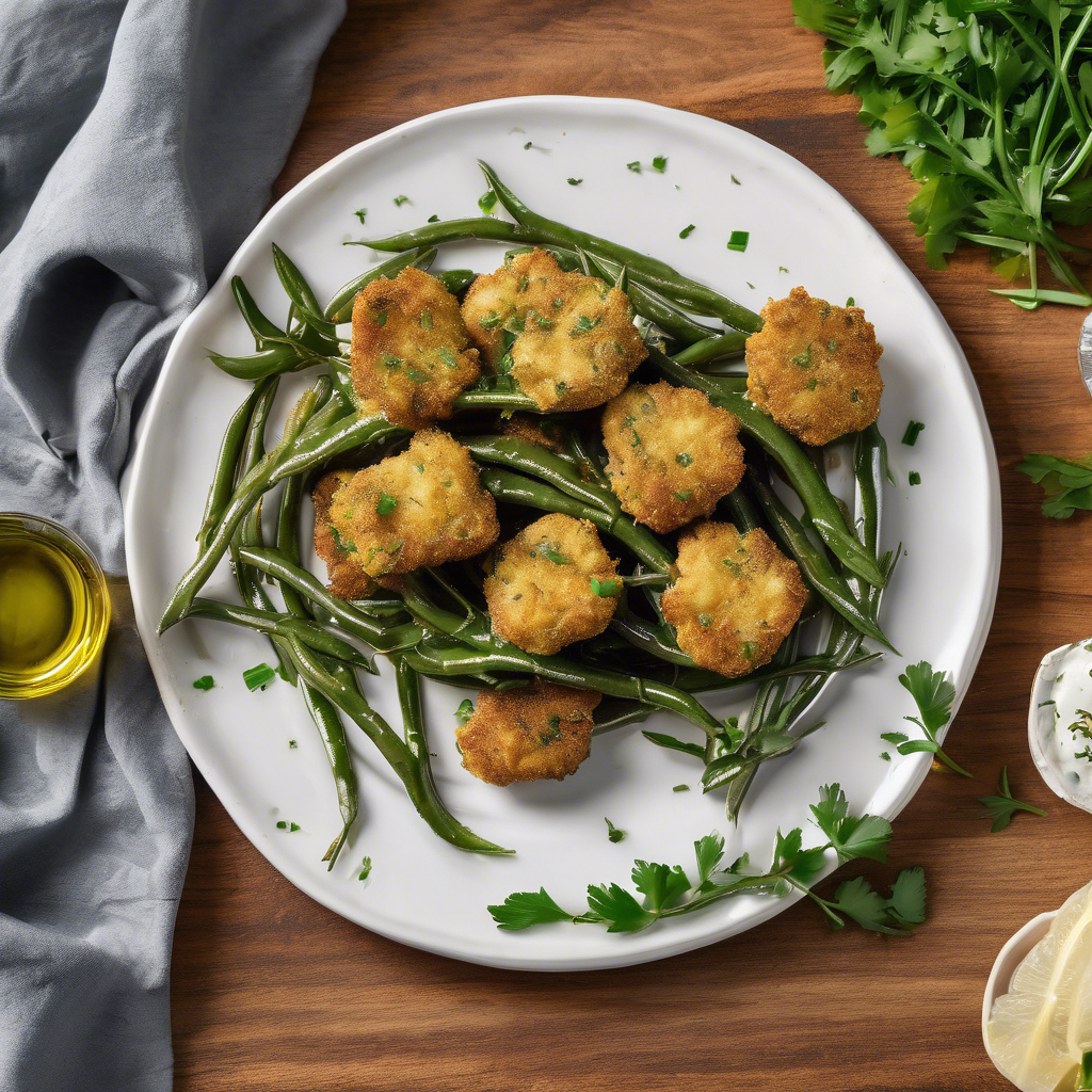 Nuggets de habas y orégano