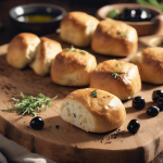 Pancitos rellenos de tofu especiado y aceituna negra