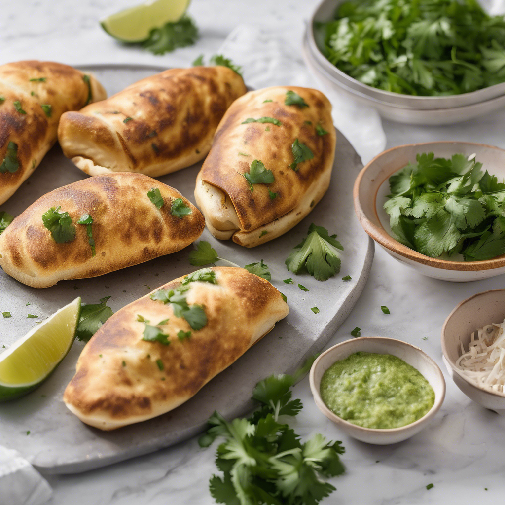 Panecillos salados de maíz con cilantro